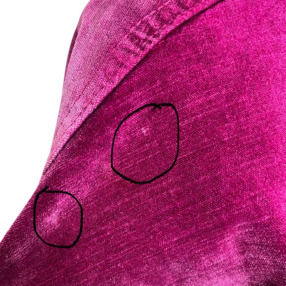 Free People Velvet Trucker Jacket Women’s Size XS/S Fuchsia Pink Oversized Snap - Picture 12 of 15